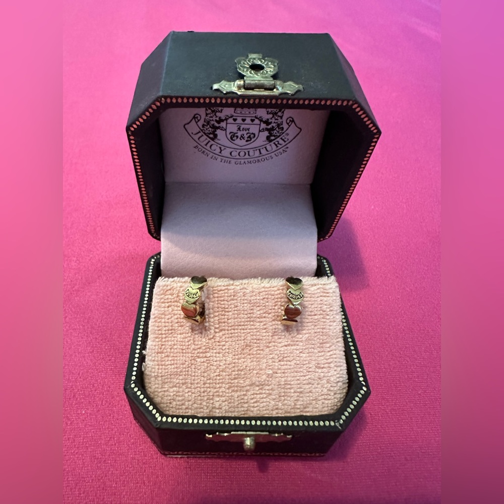 Cute Vintage Juicy Couture earrings + original jewelry box